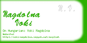 magdolna voki business card